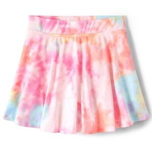 Girls Print Skort - Pink sea salt